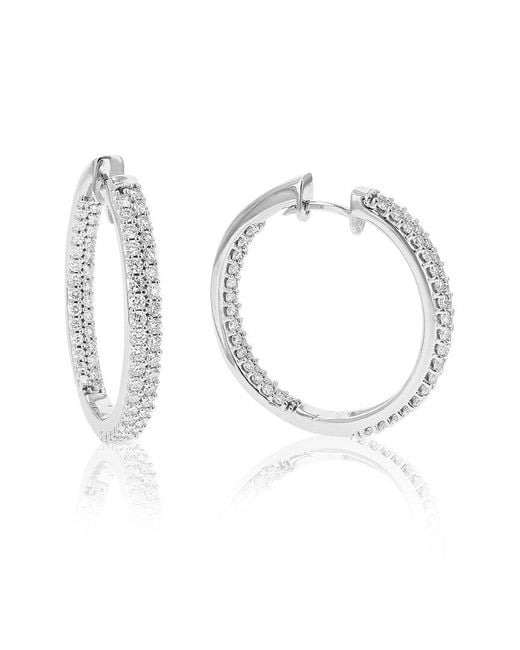 Amairah White 2.00 Ct. Tw. Lab-Grown Diamond Hoops
