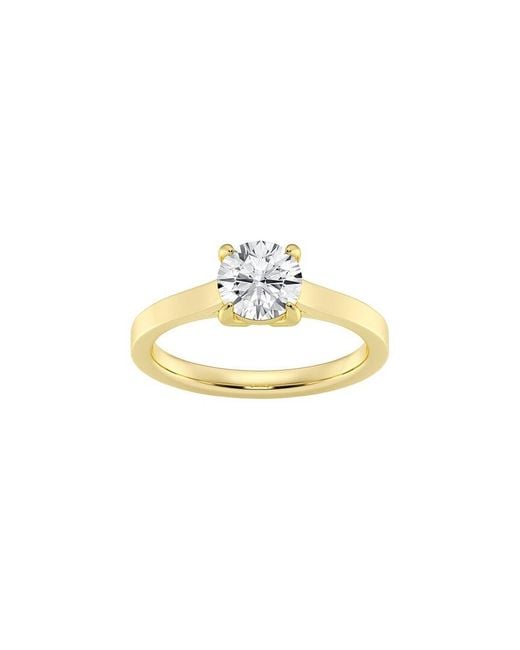 Lab Grown Diamonds Metallic 14K 1.00 Ct. Tw. Lab-Grown Diamond Solitaire Engagement Ring