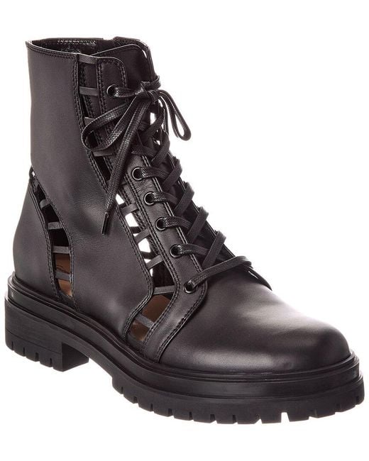 Gianvito Rossi Black Halsey 20 Leather Boot