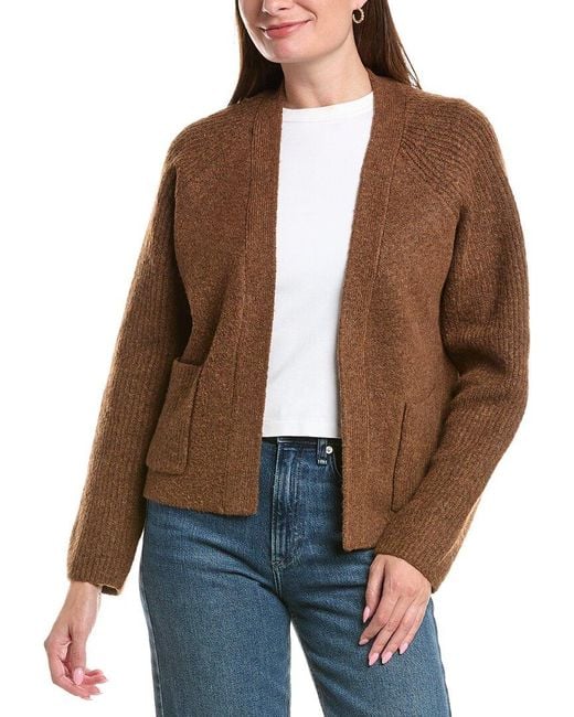 Michael Stars Brown Drea Open Cardigan