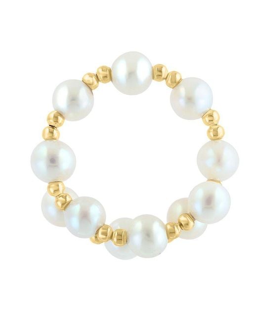 Effy Fine Jewelry Metallic 14K 4.5Mm Pearl Ring