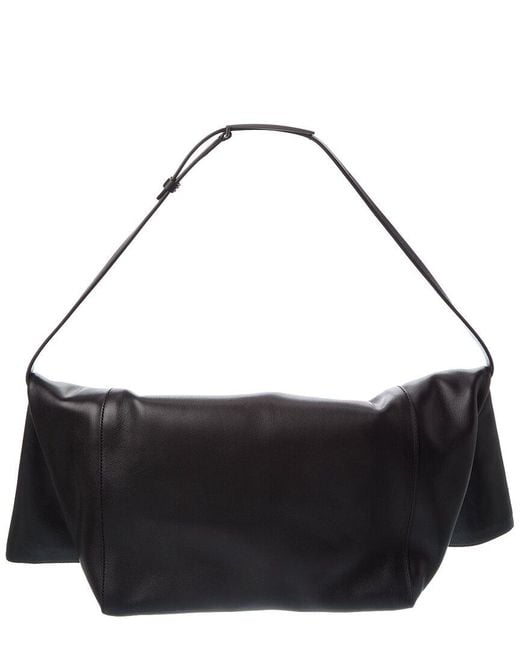 Max Mara Black Leather Shoulder Bag