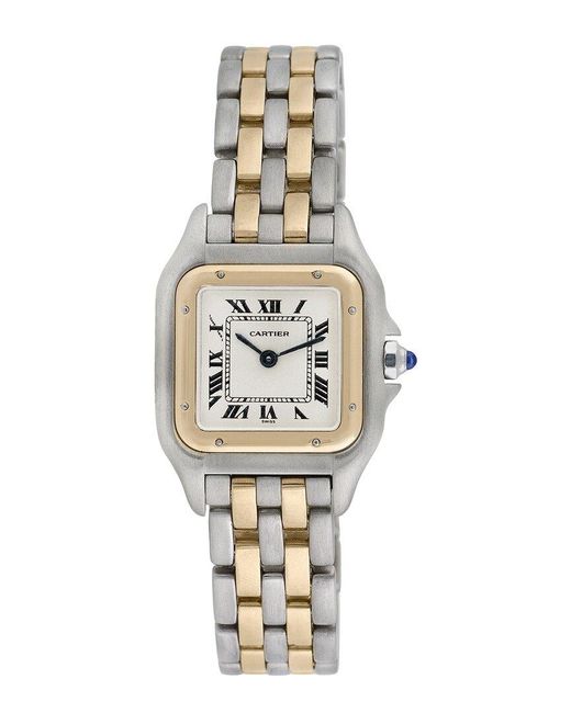 Cartier Metallic Panthere Watch, Circa 1980S (Authentic Pre-Owned)