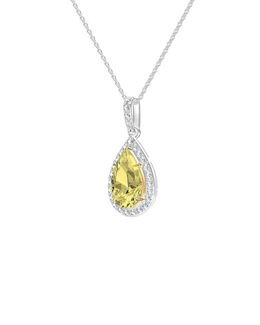 Lab Grown Diamonds Metallic 14K 2.75 Ct. Tw. Lab-Grown Diamond Fashion Pendants