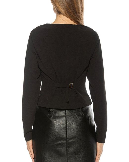 Alexia Admor Black Delyra Cardigan