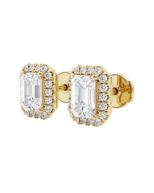 Lab Grown Diamonds Metallic 14k 3.50 Ct. Tw. Lab-grown Diamond Studs
