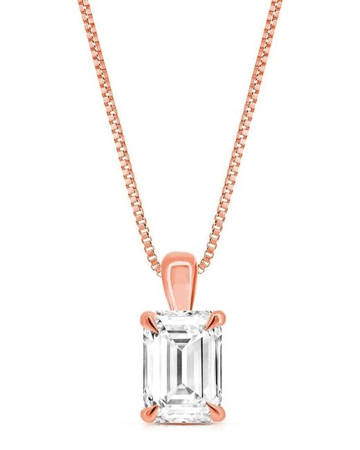Amairah White 14K 2.00 Ct. Tw. Lab-Grown Diamond Solitaire Pendant Necklace