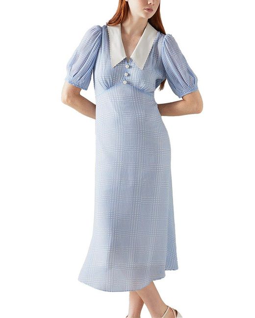 L.K.Bennett Blue Beecham Dress