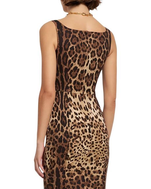 Linda Charm Brown Midi Dress
