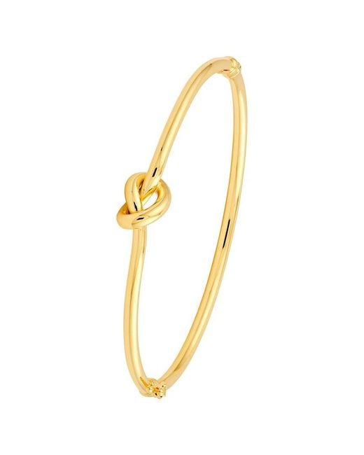 HAWLEY ST Metallic 14K Love Knot Bracelet