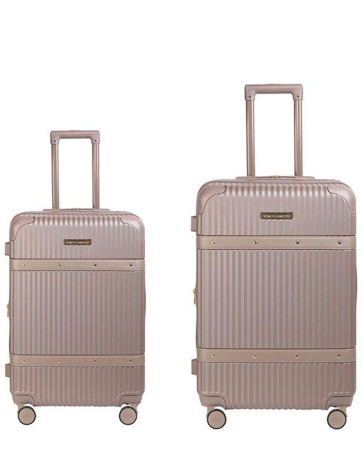Vince Camuto Brown Luna 2Pc Expandable Luggage Set