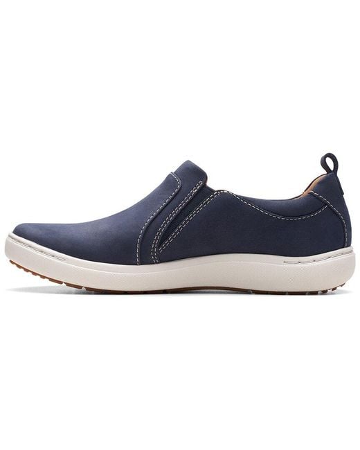 Clarks Blue Nalle Lilac Nubuck Loafer