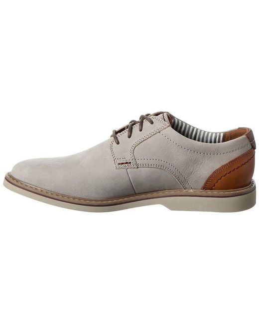 Clarks White Radcliff Low Leather Oxford for men