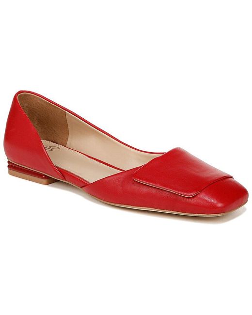 Franco Sarto Red Tracy Leather Flat