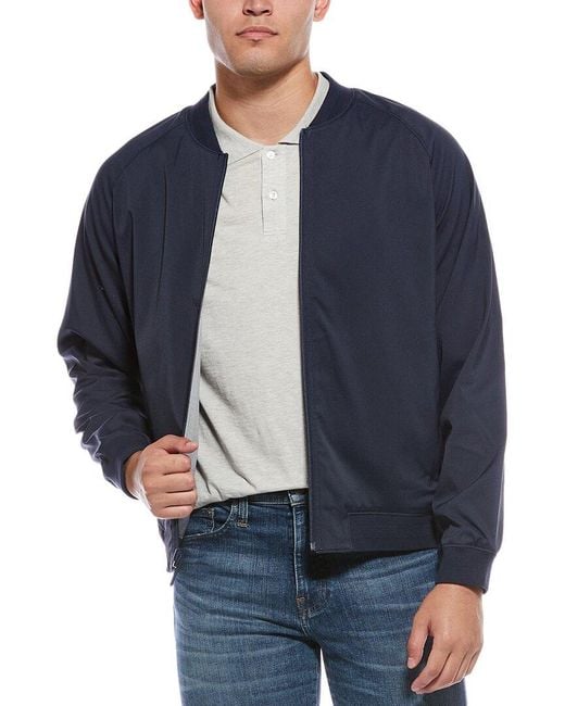 Tommy Bahama Blue Island Driver Reversible Bomber Jacket for men