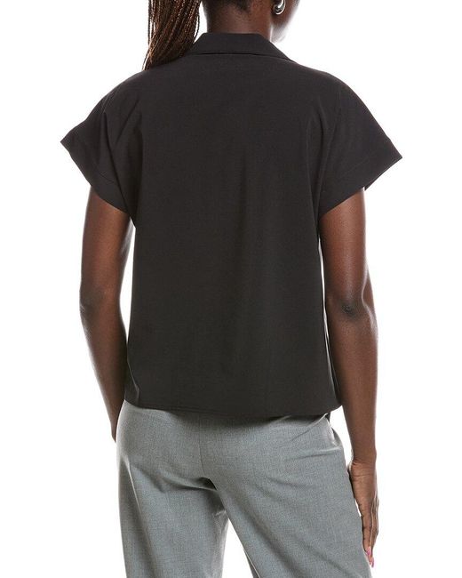 Joseph Ribkoff Black Quarter Zip Blouse