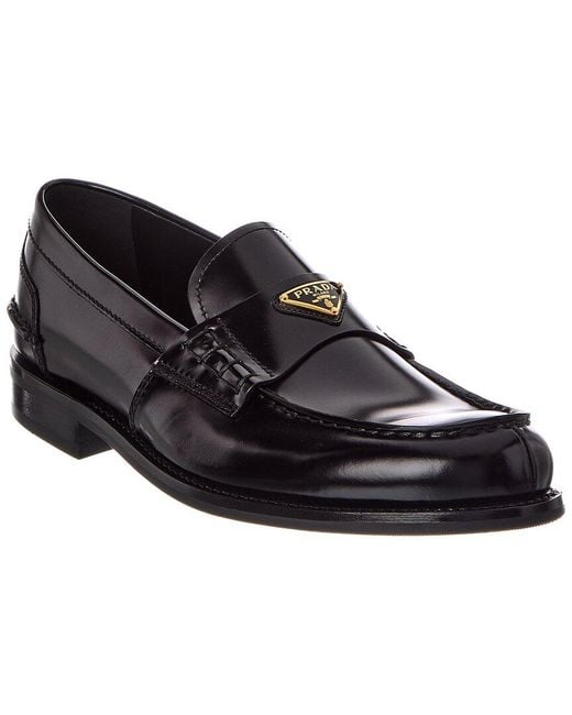 Prada Black Leather Loafer for men