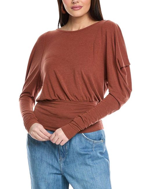 Free People Red Moxie Top
