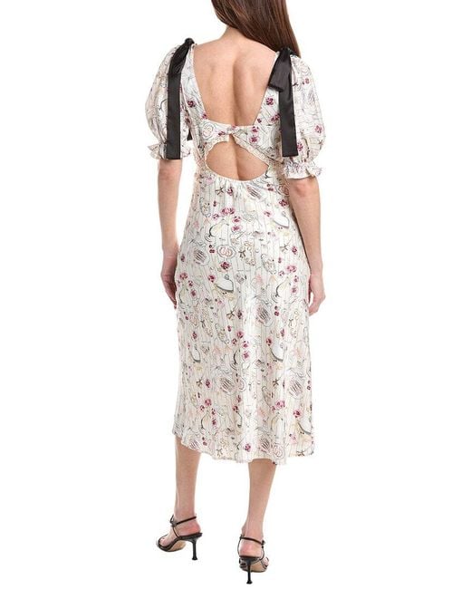 En Saison White Dinner Party Midi Dress