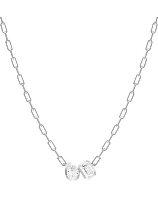 Lab Grown Diamonds Metallic 1.70 Ct. Tw. Lab-Grown Diamond Necklace