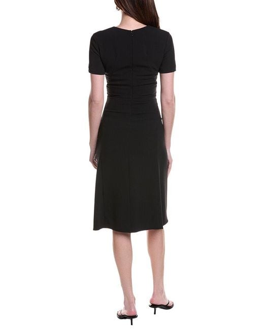 FFORME Black Lyla Sculpted Midi Dress