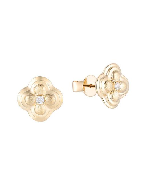 Gregg Ruth White 14K 0.06 Ct. Tw. Diamond Earring