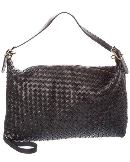 Persaman New York Black Cora Leather Tote