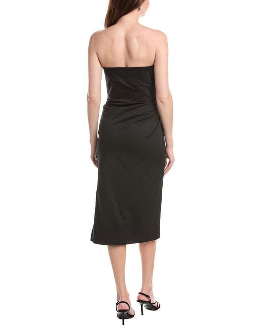 Max Mara Black Studio Agamia Midi Dress