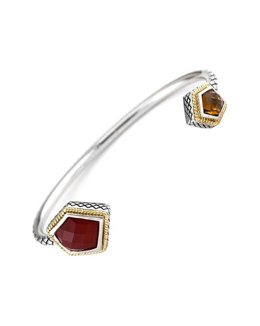 Andrea Candela White Andrea Candela Rocas 18K Over 1.40 Ct. Tw. Gemstone Bangle Bracelet