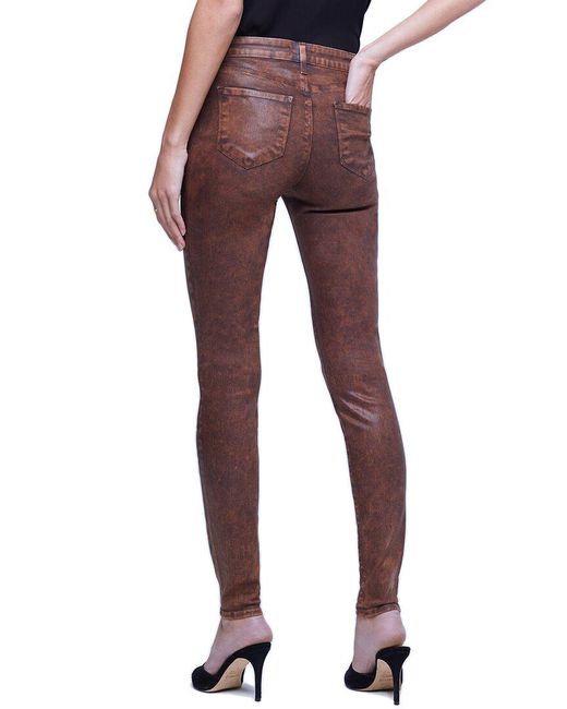 L'Agence Red Marguerite High-rise Skinny Jean