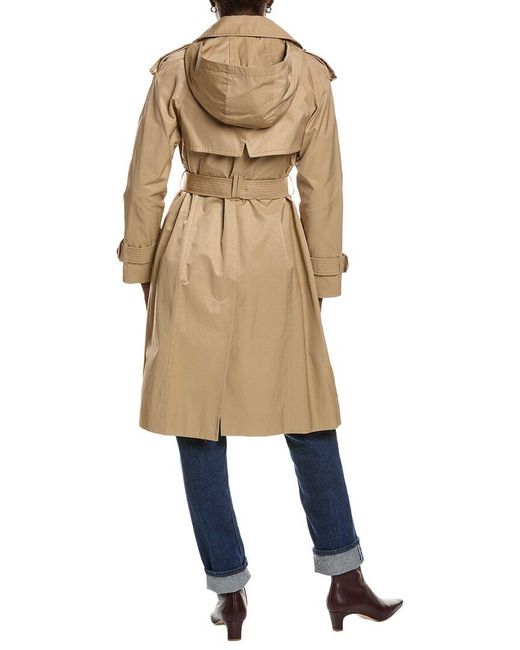 London Fog Natural Long Trench Coat