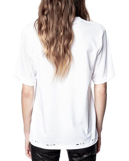 Zadig & Voltaire White Bowi T-shirt
