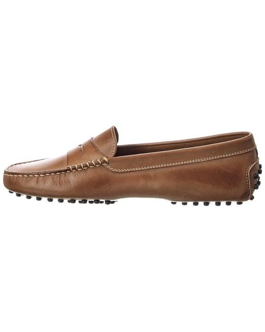Tod's Brown Gommini Leather Loafer