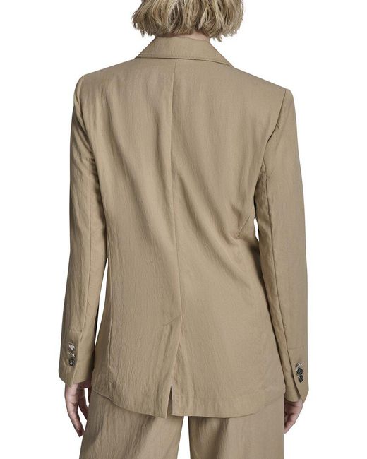 DKNY Natural Zigzag Stretch Blazer