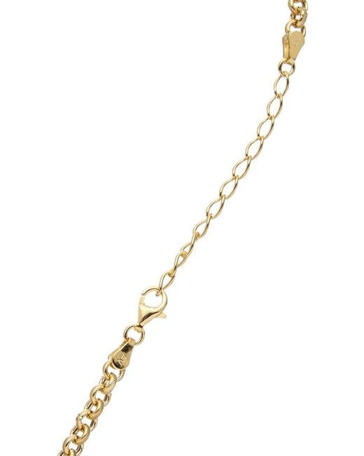 Argento Vivo Metallic Gold Rolo Chain Necklace