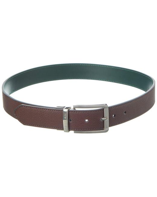 Ted Baker Green Keroli Reversible Leather Belt for men