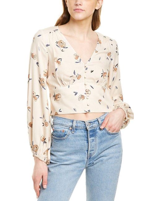 Saltwater Luxe Blue Rinna Top