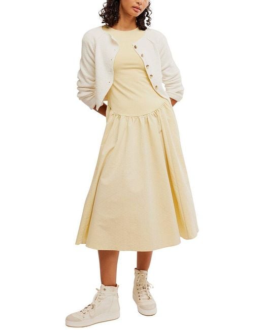 Free People Natural Afternoon Elegance Dress