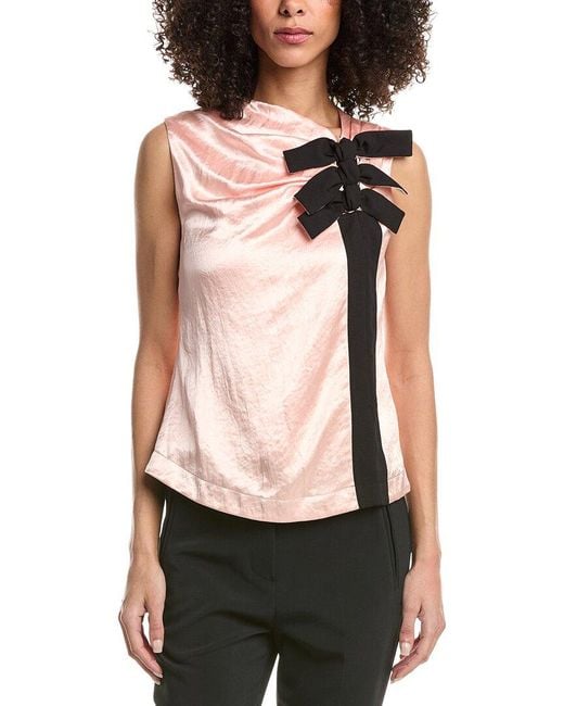 3.1 Phillip Lim Black Liberty Satin Sleeveless Top