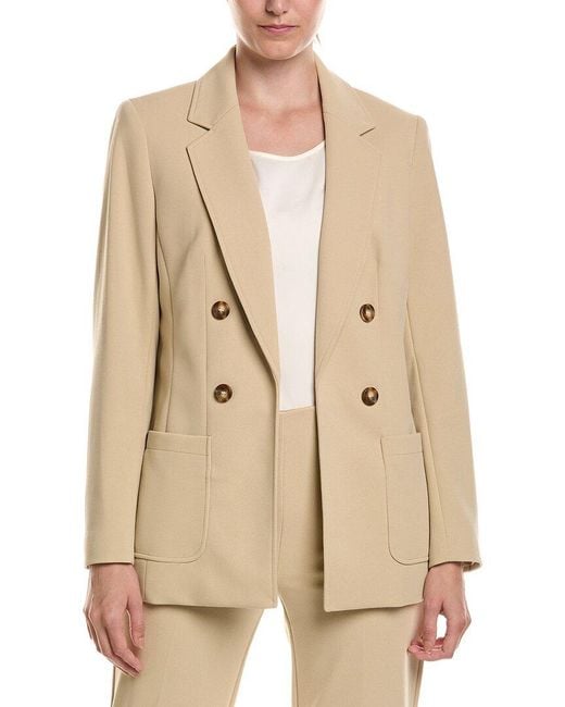 Anne Klein Natural Faux Double Breasted Jacket