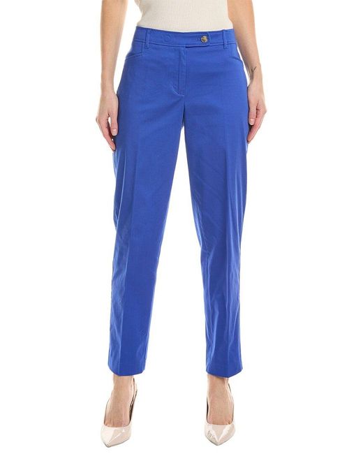 Jones New York Blue Duke Slim Leg Pant