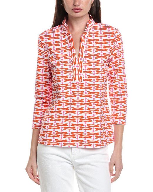 J.McLaughlin Red Sahara Top