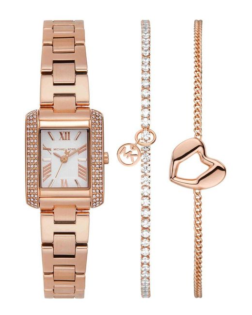 Michael Kors Metallic Emery Set Watch