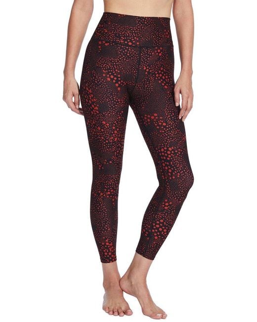 SAGE Collective Purple Printed Peached Ultra High-Rise 7/8 Legging