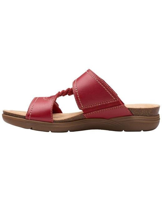 Clarks Pink April Raelyn Leather Sandal