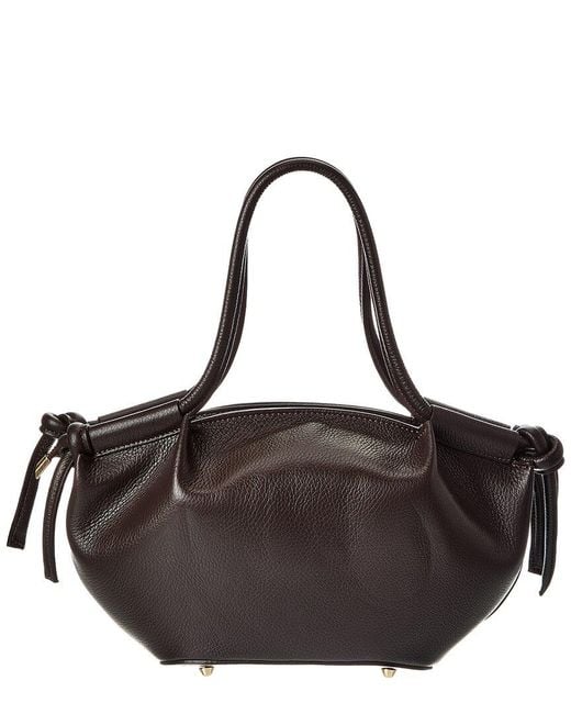 Isabella Rossetti Brown Jolene27 Leather Shoulder Bag