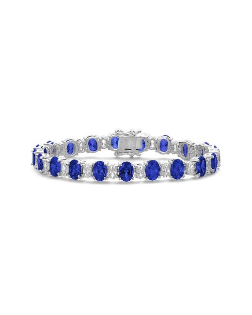 Genevive Jewelry Blue Silver Bracelet