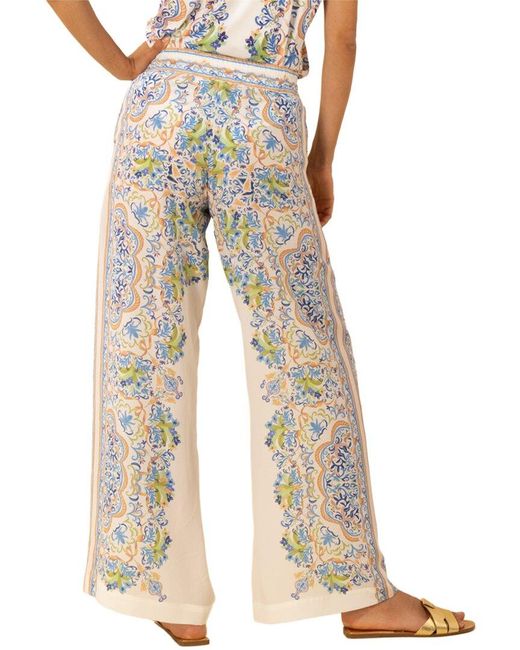 Hale Bob Natural Roselyn Silk Pant