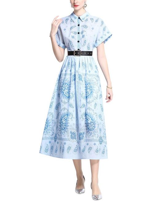 DZA Blue Midi Dress