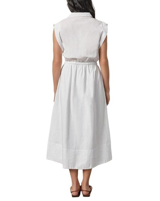 Lilla P White Gusset Sleeve Maxi Dress